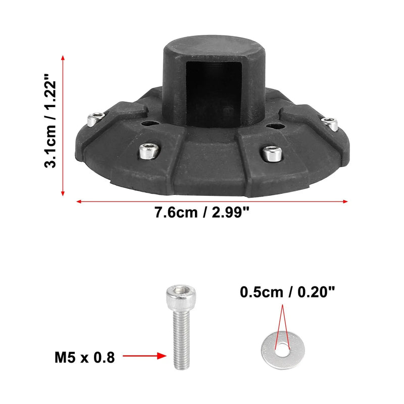 Jeep Wrangler JK JKU JL JLU JT Antenna Base Cover Mount Kit (2007-2023)