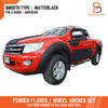 Ford Ranger Ute T6 PX1 Matte Black Fender Flares (2012-2014)