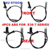 4PCS ABS Sensor FIT BMW E38 Front & Rear 728i 730i 735i