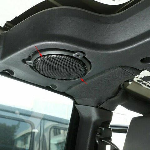 Jeep Wrangler JK Carbon Fiber Roof Speaker Bezel Ring (2007-2014)