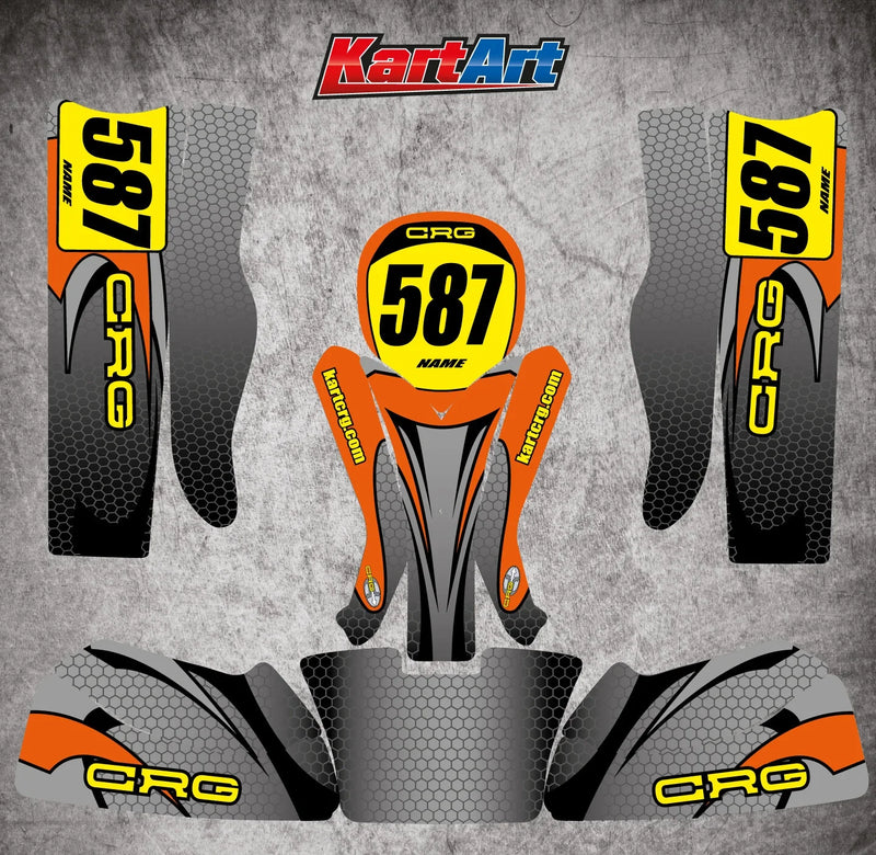 CRG Junior Kart - CREEP STYLE Custom KART ART Sticker Kit