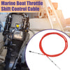 Boat Throttle Control Cable 700cm 24FT 33C/3300 Red with Fastening Head