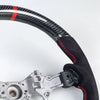 Toyota 86, Subaru BRZ Steering Wheel Carbon Flat Bottom Suede (2017-2021)