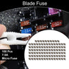Car Boat Truck RV Motorcycle 100 Pcs Micro Fuse 7.5A Blade Fuse