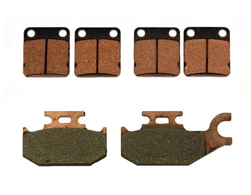 Yamaha Kodiak 400 Front & Rear Semi-Metallic Brake Pads 2x (2000–2002)