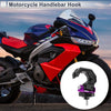 Horn-type Double Hook Aluminum Alloy Motorcycle Hanging Hook 1 Pc Black Purple