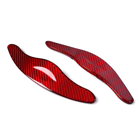 Toyota Camry 2 x Carbon Fiber Red Shift Paddle Extensions (2018-2023)