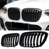 2018-2021 BMW X3 G01 X4 G02 Gloos Black Front Bumper Kidney Grille (2018-2021)