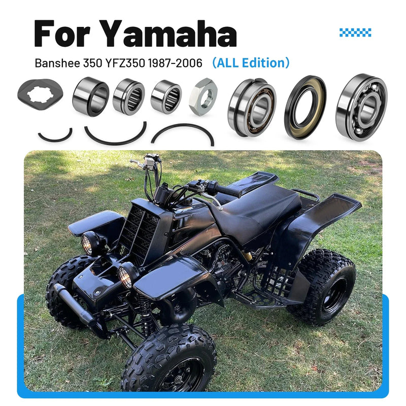 Yamaha Banshee 350 Transmission Bearings Kit with Circlip (1987–2006)
