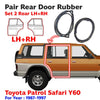 Door Rubber Weatherstrip Rear Pair Fits Nissan Patrol Safari Y60 GQ 1987-97 D05