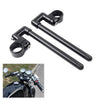 Motorcycle 46MM Black Cafe Racer 7/8" Clip-On Handlebar