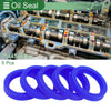 MakeModel Oil Seal 35x45x8mm Rotary Shaft Seal TPU Blue 5 Pcs