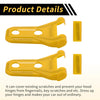 Jeep Wrangler JL JLU 2018-2024 - Plastic Yellow Engine Hood Hinge Cover