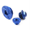 YZ250F, YZ450F 3 x CNC Engine Timing Oil Filter Plugs Bolts (01-13, 03-05)