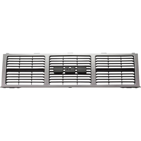 Grille Silver w/ Gray Insert For 85-86 88 GMC C1500