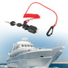 OMC-Johnson Ignition Tether On-Off Key-Switch With Safety Lanyard
