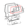 Mitsubishi Delica L300 Star Wagon 1986-1994 Tail gate Window Weatherstrip