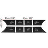 Mercedes-Benz Front Center Console Air Conditioning Button Stickers Set
