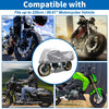 Universal Motorcycles Motorcycle Cover 86.61x37.4x23.62 Waterproof 420D-PU Silver