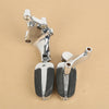 Harley Sportster 883 1200 Passenger Foot Pegs w/ Mount Bracket (2014-2022)