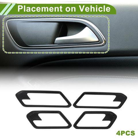 Chevrolet Colorado 4 x Interior Door Handle Bowl Cover Trim ABS (2023-2025)