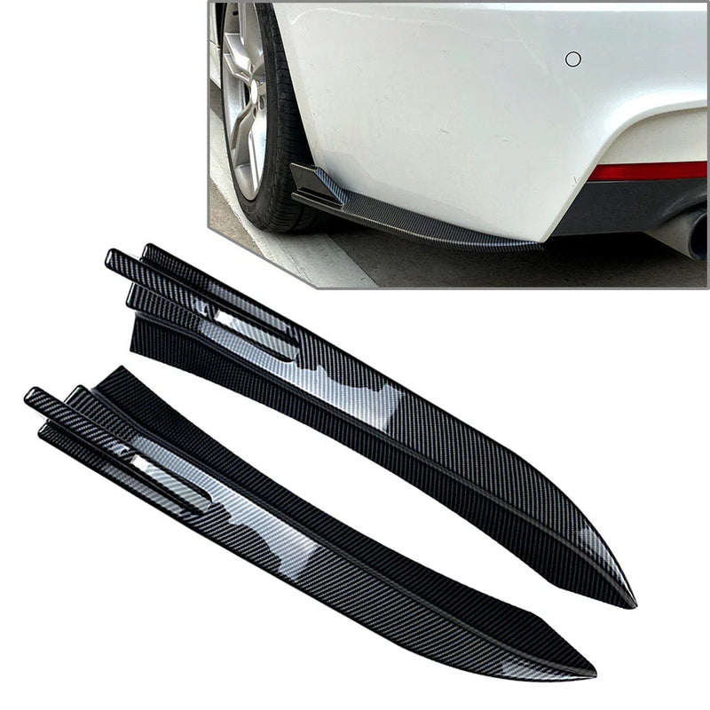BMW 3 Series F30 M-Sport Rear Bumper Splitter Diffuser Canards (12-18)