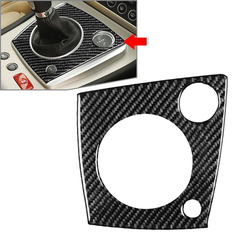 Alfa Romeo 159 Carbon Fiber Black Gear Shift Panel Cover Trim (2006-2011)