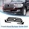 Toyota Land Cruiser LC200 Front Upper Hood Bumper Grille Grill (2016–2020)