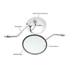Honda XL100S XL185S XL250 XL250S XL350 XL500S Rear View Mirrors (1979-1983)
