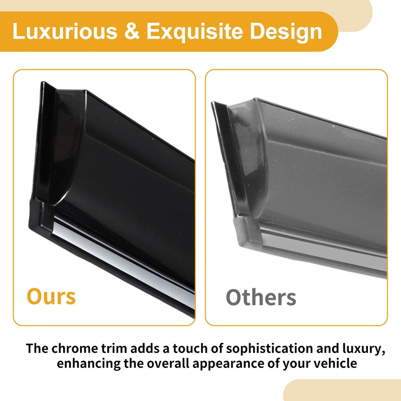 Mitsubishi Outlander Sport RVR (2011-2024) Black Set Window Deflectors