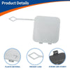 BMW 530i 540i M5 (2001-2006) Silver Tone Rear Tow Hook Cover