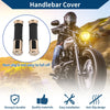 Motorcycle 23 x 25 mm Hand Grips Cover Aluminum Alloy Rubber Retro Color 1 Pair