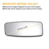 Mercedes Sprinter Left Lower White Mirror Glass w/ Back Non-heated (06-11)