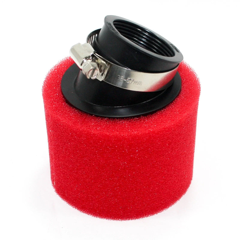 125cc PIT Quad Dirt Bike ATV 37mm 38mm Bent Angled Foam Pod Air Filter