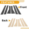 Subaru Forester 6 Pcs Black Carbon Fiber Car Pillar Window Trim Cover (19-23)