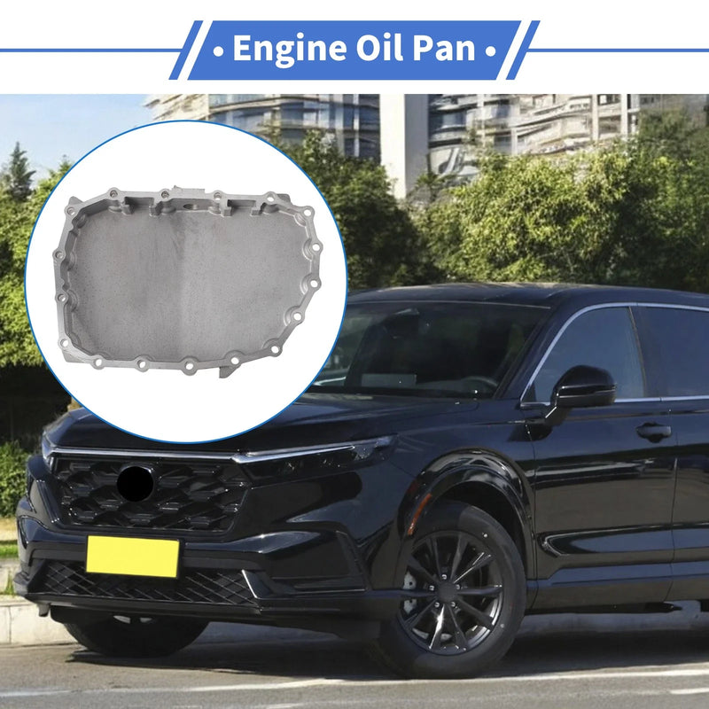 Honda Civic (2014-2020) Aluminum Alloy Silver Tone Engine Oil Pan
