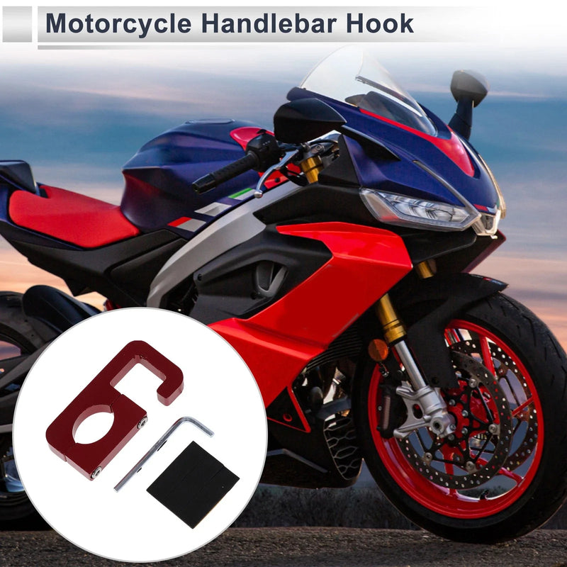 Arc Double Hook Motorcycle Hanging Hook Hexagon Wrench Gasket Red
