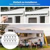 Boats & Campers Stainless Steel Tent Track Ring Set 10 Rings & 10 Hooks