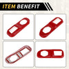 Jeep Wrangler JL JLU (2018-2024) Red Rear Trunk Lock Panel Cover Trim
