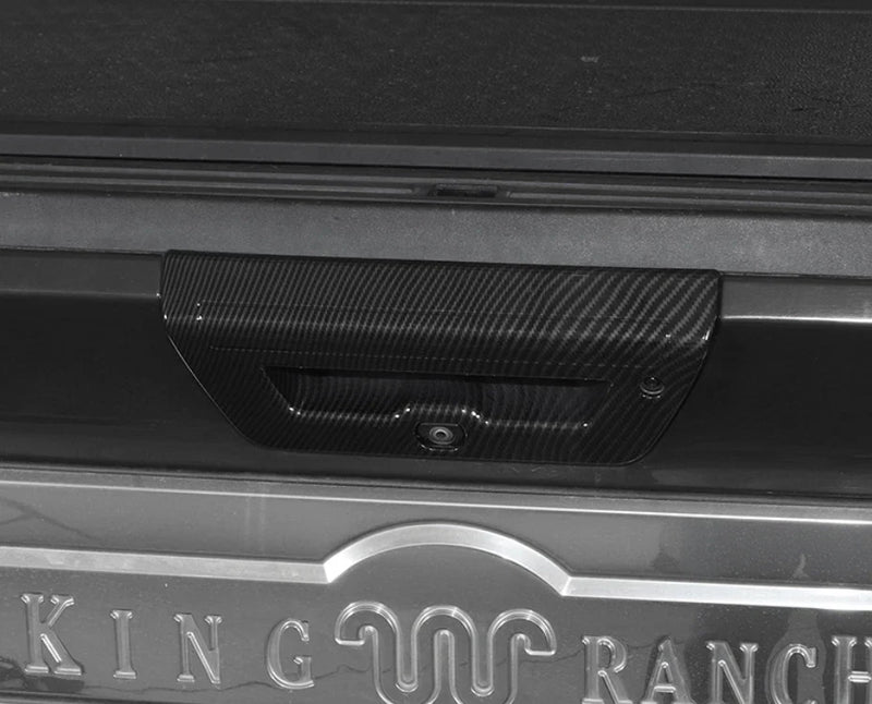 Ford F150 Carbon Fiber Rear Door Handle Bowl Tailgate Cover Trim (2015-2019)