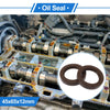 Make Model Oil Seal Rotary Shaft Seal 45x65x12mm Brown 2 x FKM Rubber