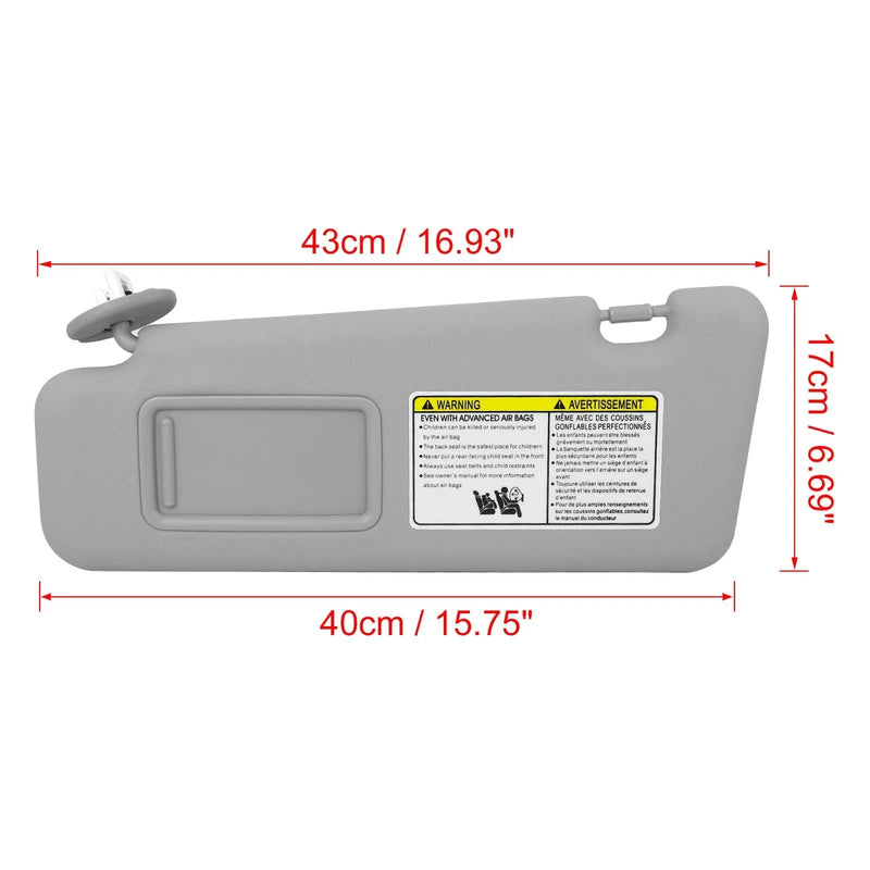 Toyota Highlander Left Sun Visor w/ Light (2008-2013)