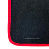 BMW 5 Series G30 Sedan (2016-2023) Red Trim AutoWin Black Floor Mats