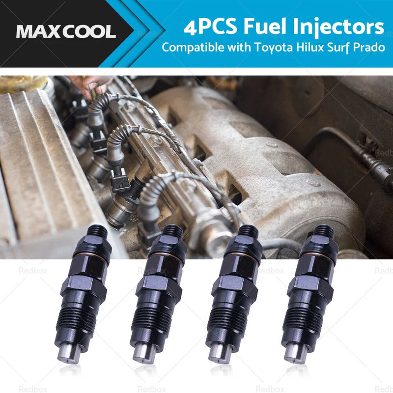 Toyota Hilux Surf Prado 1KZ-TE 4x Diesel Fuel Injectors (1996-2002)