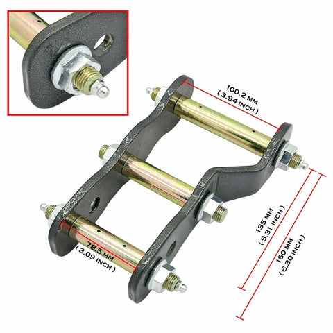 Nissan Navara D40 2" Rear Extended Lift Shackles (2005-2015)