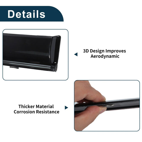 Nissan Qashqai 2014-2021 5 Door SUV 1 Set Window Deflector Tape-On
