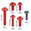 Honda CBR 137pcs Fairing Bolts Screws Fasteners Mounting Washers Nuts Red