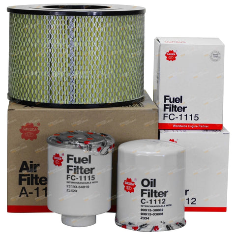 Toyota Hilux LN147 / 167 / 172 Oil Air Fuel Filter Service