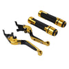 Yamaha MT-15 XSR155 XTZ125 Gold Brake Clutch Levers & Handlebar Grips Set