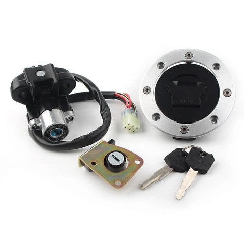 Suzuki GSXR600 GSXR750 Ignition Switch Gas Cap Cover Seat Lock Key Set (97-00)